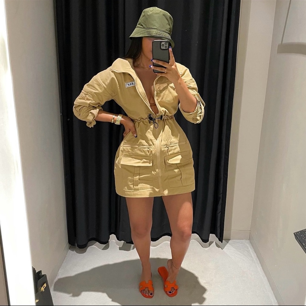 BBXBrand Cargo Shirt Dress size US Size 6/UK size 10 - Picture 2 of 8